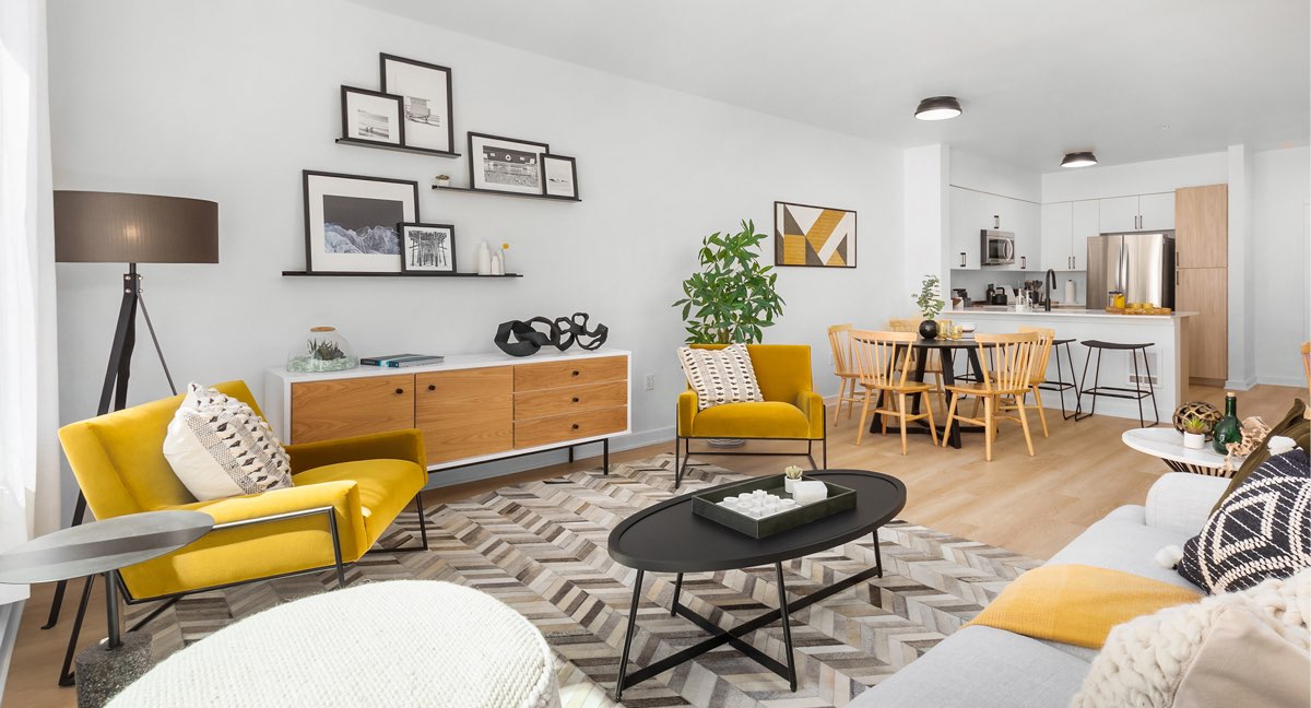 Contemporary open floor plans.